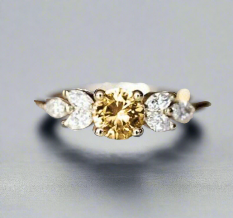 Yellow Topaz Ring