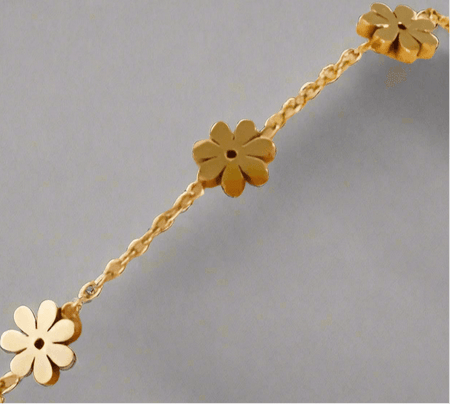 Golden Daisy Bracelet - Pearl & Prism