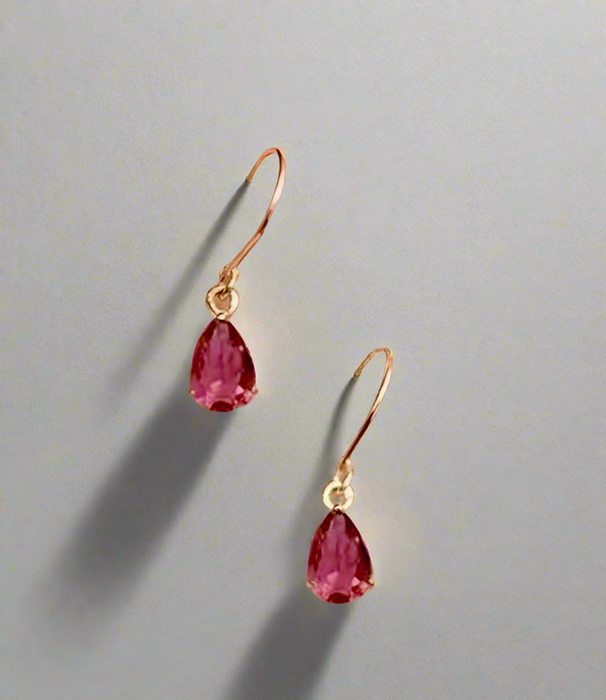 Simple Crystal Dangle Earrings