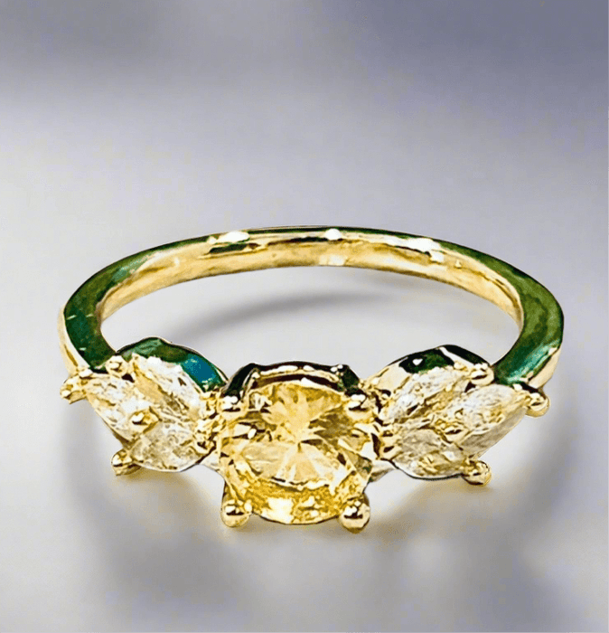 Yellow Topaz Ring