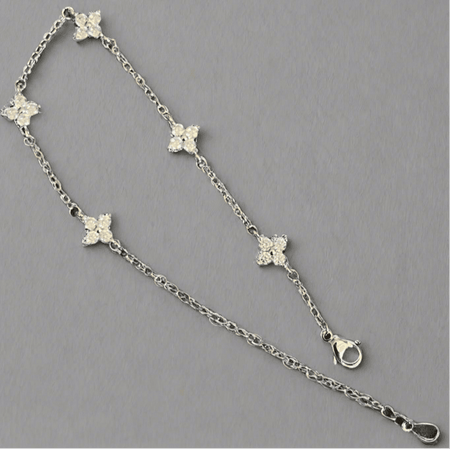 Elegant Four Point Star Bracelet - Pearl & Prism