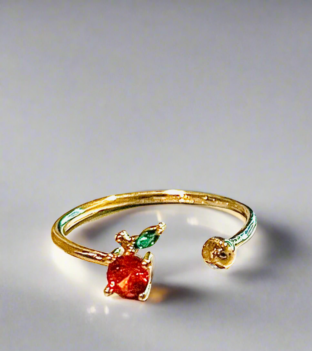 Orange Fruit Open Ring