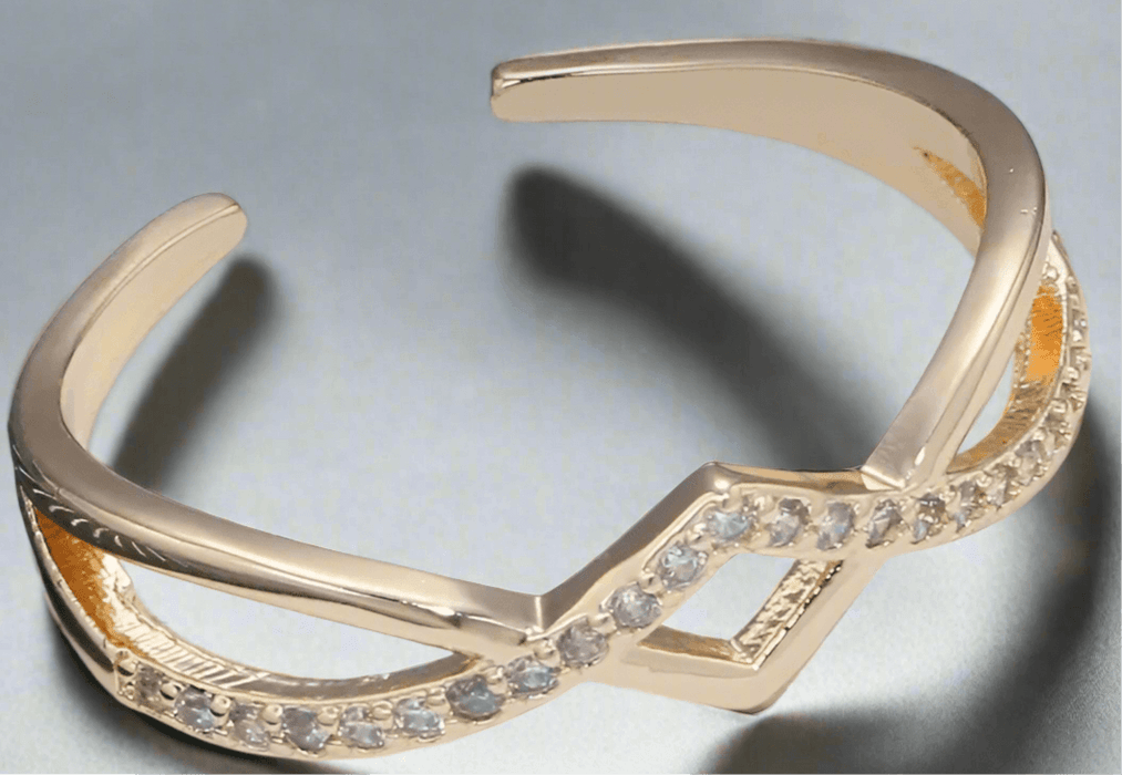 Princess Cut Open Ring