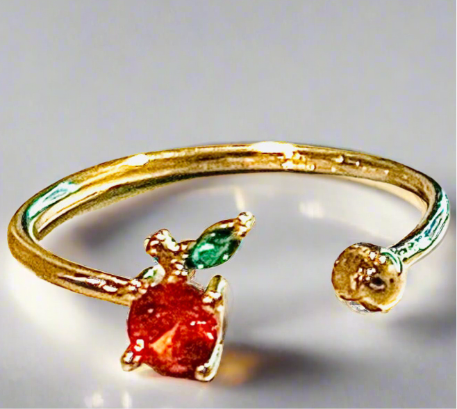 Orange Fruit Open Ring