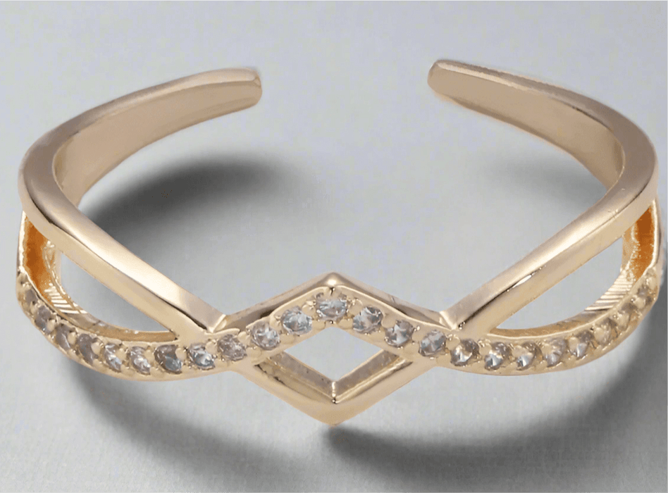 Princess Cut Open Ring