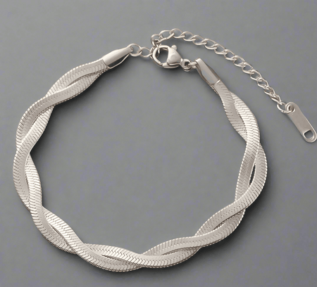 Double Chain Bracelet - Pearl & Prism