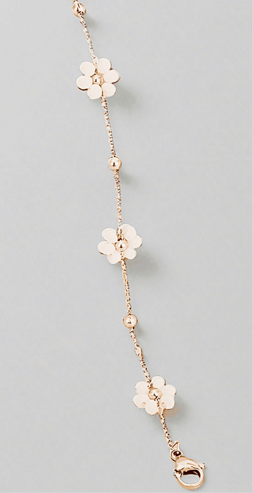 Flower Charm Bracelet