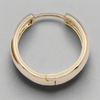 22 mm Gold Huggie Hoops - Pearl & Prism