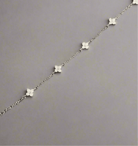 Elegant Four Point Star Bracelet - Pearl & Prism