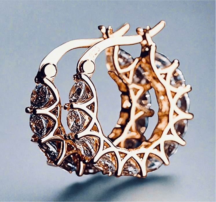 Crystal Hoops