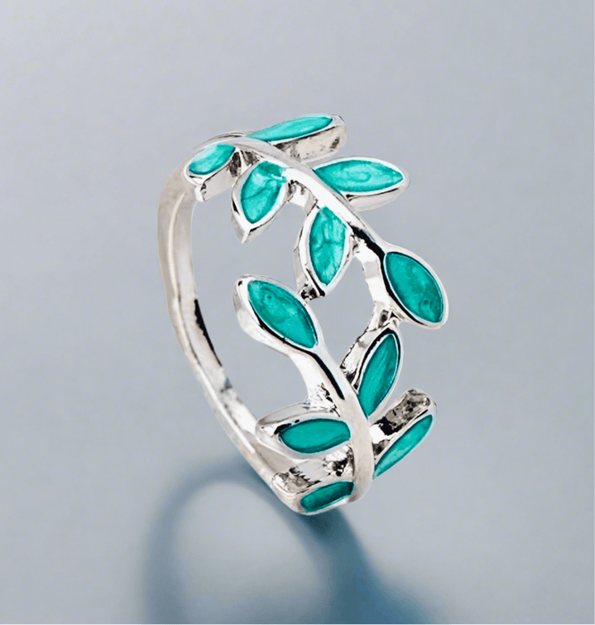 Blue Branch Open Adjustable Ring