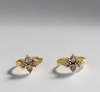 Princess Cut Huggie Hoops in gold-filled material with minimalist design and hypoallergenic features for sensitive ears.