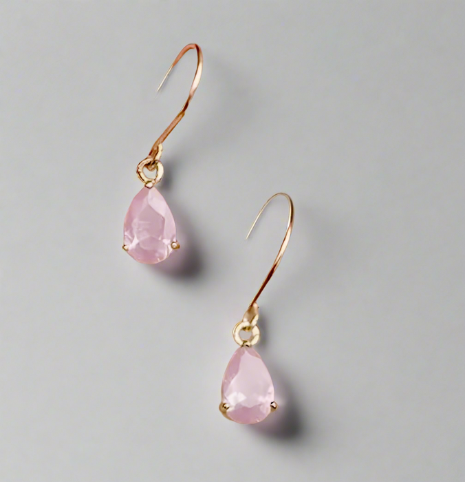 Simple Crystal Dangle Earrings