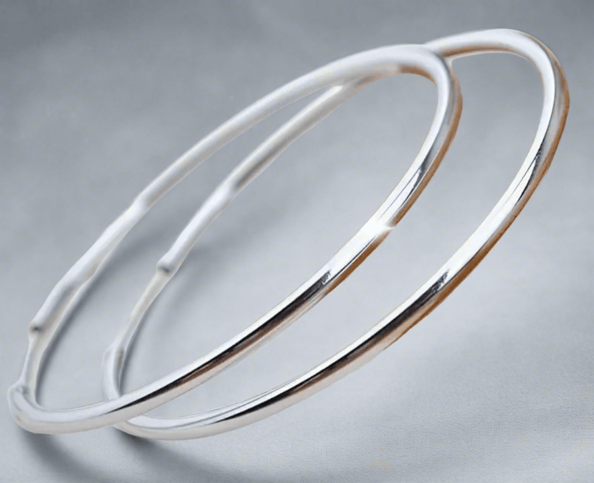 Large Silver Hoops