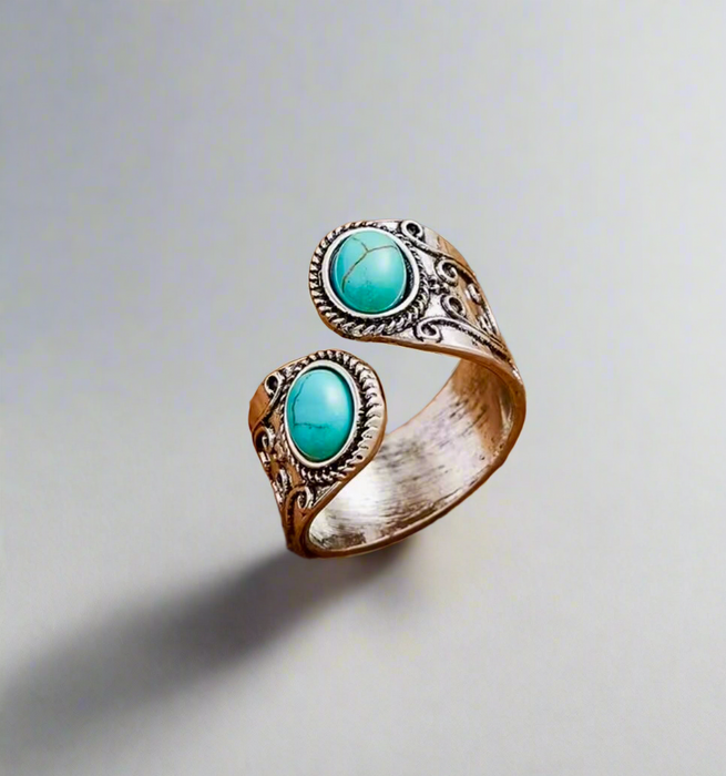 Silver Bohemian Adjustable Ring
