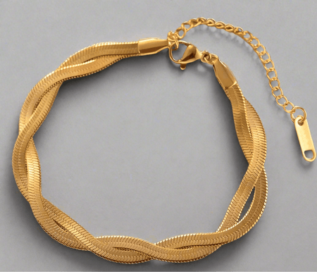Double Chain Bracelet - Pearl & Prism