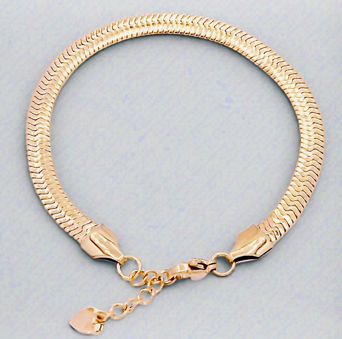 Herringbone Snake Chain Bracelet