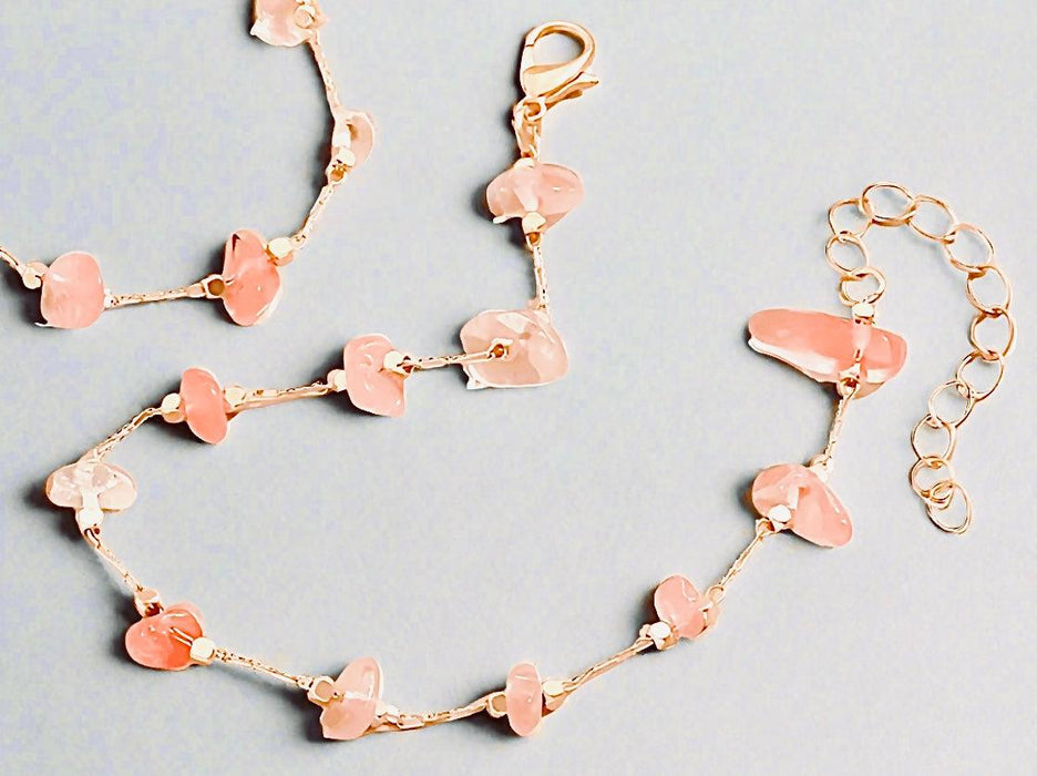 Pink Natural Stone Bracelet