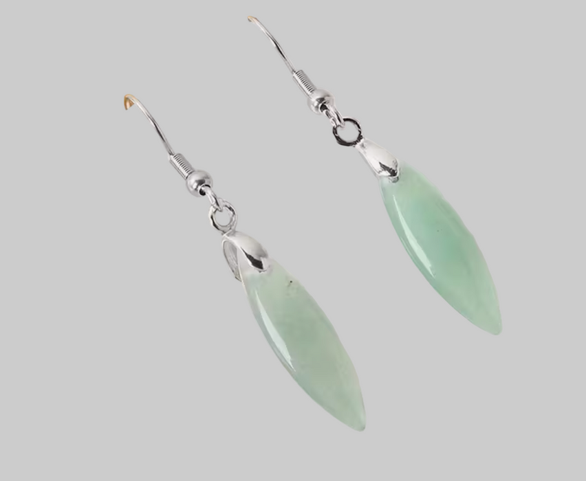 Light Green Taurine Crystal Earrings